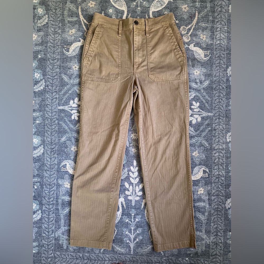 Madewell Women's Tan Straight Leg Pants